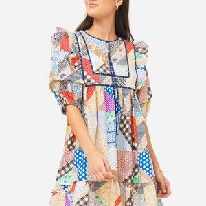 NWOT HUNTER BELL Women’s Britton Patchwork Dress Size Small